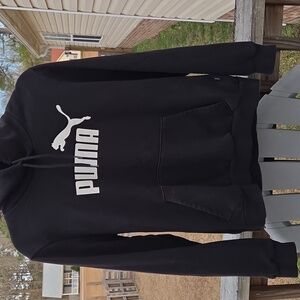 Puma Classic Black Hoodie Size L